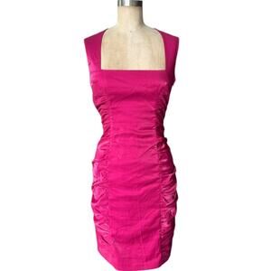 Y2K Iridescent Hot Pink Arden B mini bodycon dress Size S